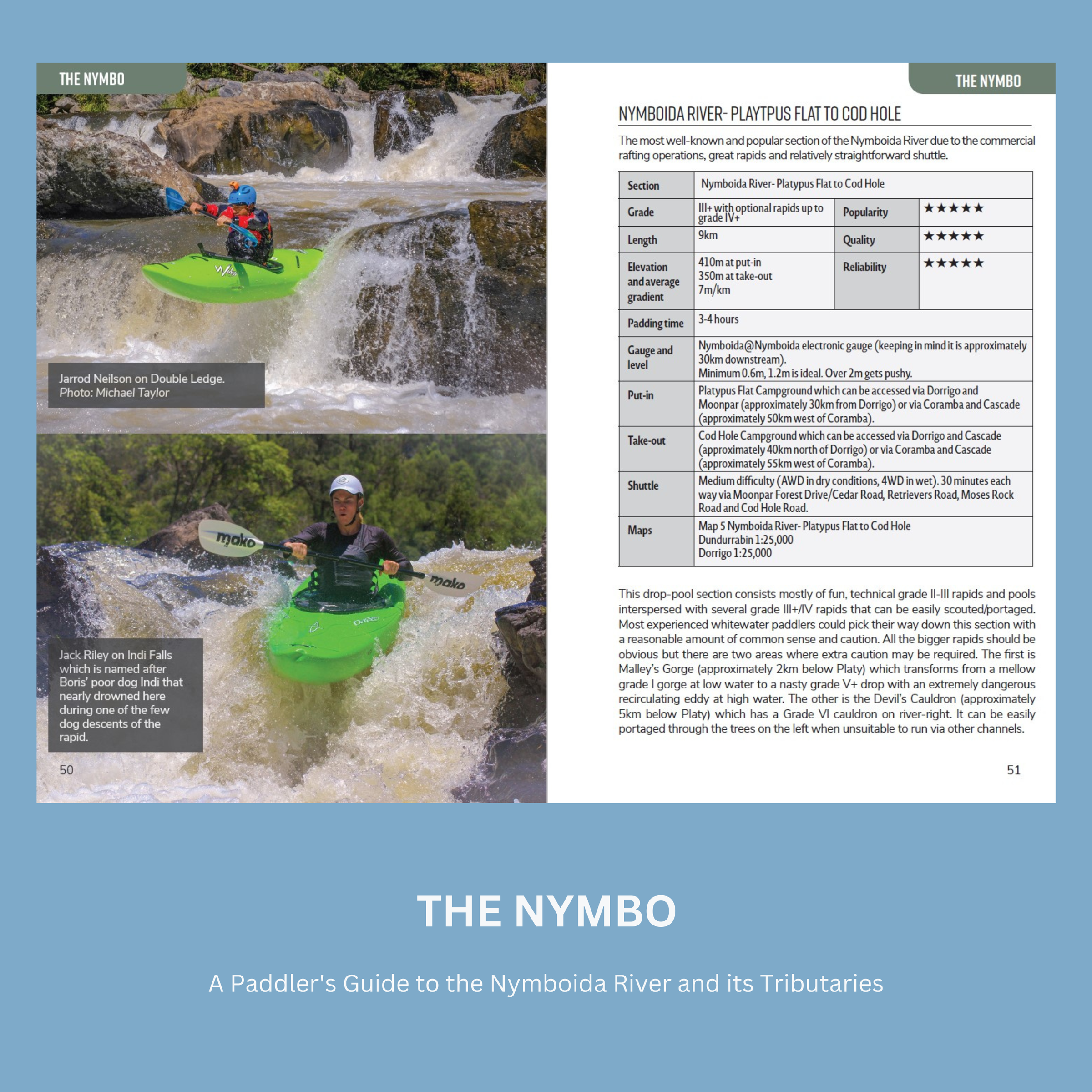 Guidebook Table Nymboida Guidebook Platypus Flat